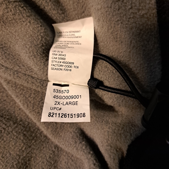 Mens Izod 1/4 Zip Fleece Lined Pullover Jacket Size XXL - Picture 5 of 11